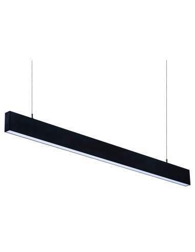 Lineal LED de Suspensión Serie Curie 20W Negra